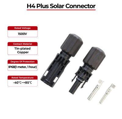 H4 Plus IP68 Solar Connector TÜV & UL