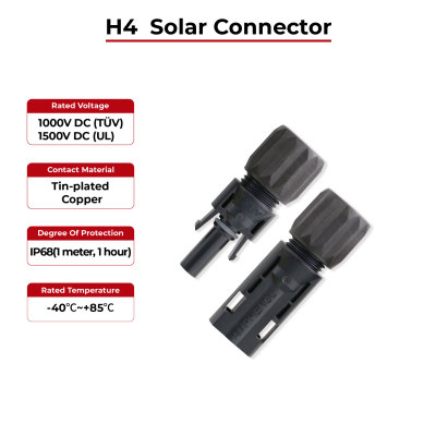 Solar Connector H4 IP68 TÜV & UL