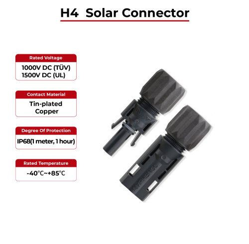Solar Connector H4 IP68 TÜV & UL