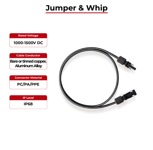 Solar Cable Jumper & Whip TÜV & UL