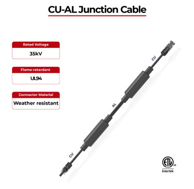 Solar Cable Aluminum Conductor CU-AL Junction Cable