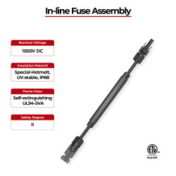 1500V Solar Cable In-line Fuse Assembly