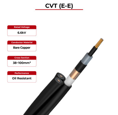 6.6kV Solar Cable Copper Conductor CVT (E-E)