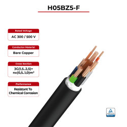 300V Charging Cable EN50620/IEC62893 EVC H05BZ5-F TÜV