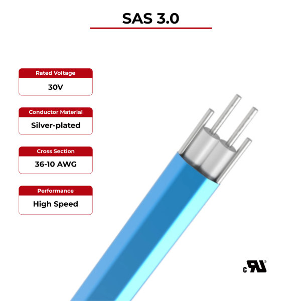 100Ω High Speed Cable SAS 3.0 UL Certified