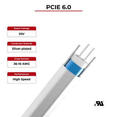 85Ω High Speed Cable PCIE 6.0 UL Certified