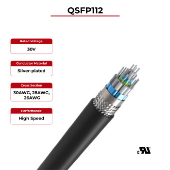 100Ω High Speed Cable QSFP112 UL Certified