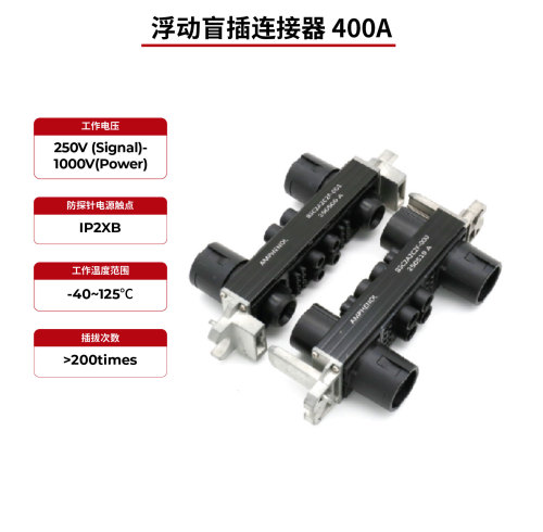 400A浮动盲插连接器