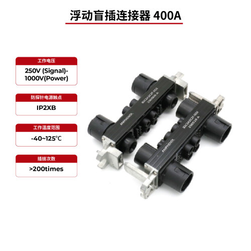 400A浮动盲插连接器