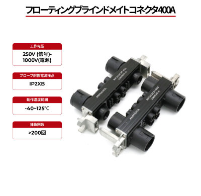 フローティングブラインドメイトコネクタ 400A
