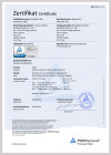TÜV 2954 PV2000-K Certificate