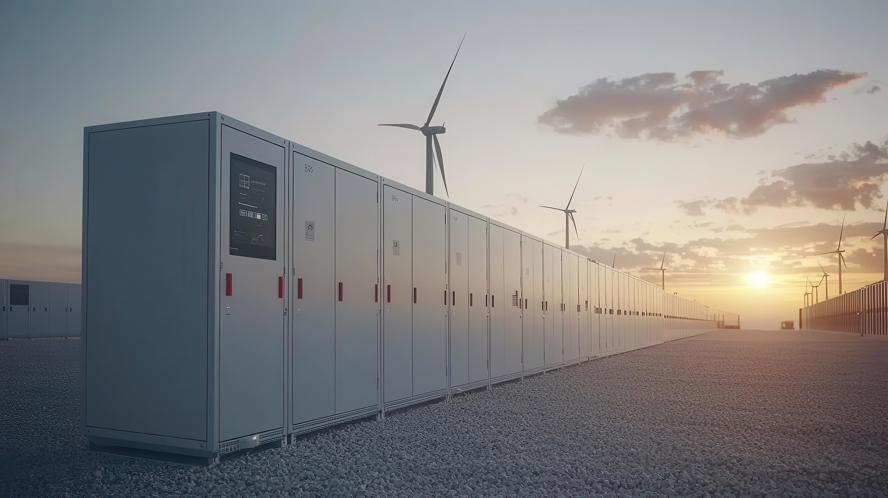 Utility-scale containerized energy storage system with battery pack wiring harness connections