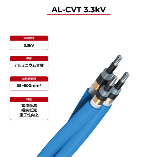 3.3kV ソーラーケーブル AL-CVT