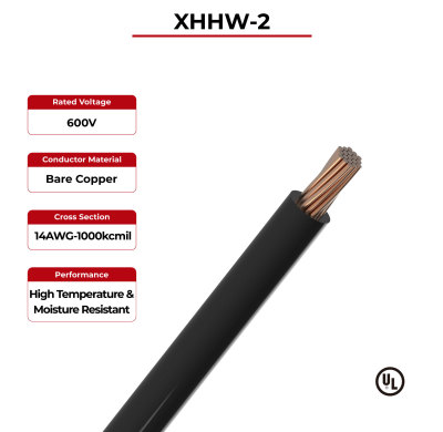 600V PVワイヤー銅導体単層 XHHW-2