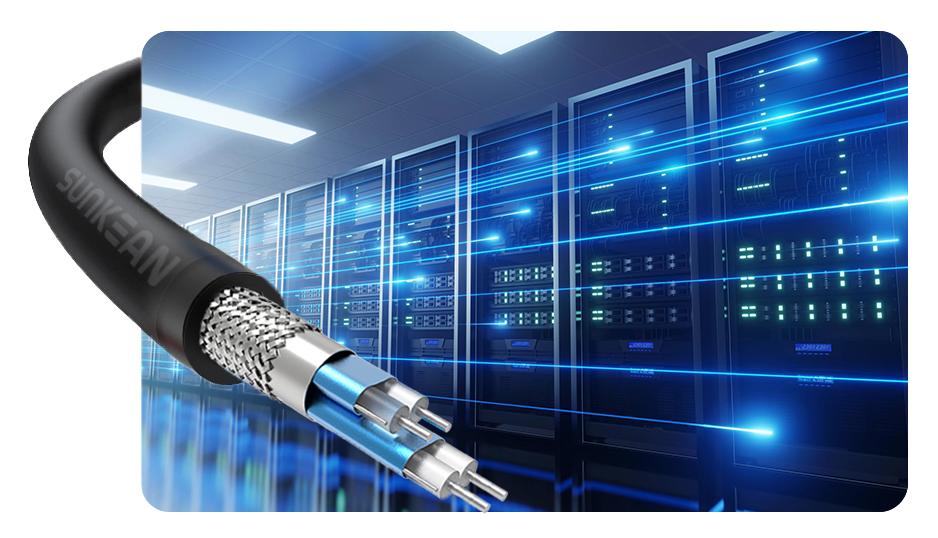sas active optical cable aoc high speed in data center