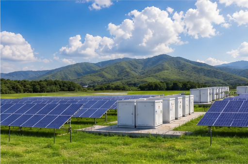 Solar plus energy storage project using photovoltaic cables and battery cables