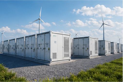 Solar plus energy storage project using photovoltaic cables and battery cables