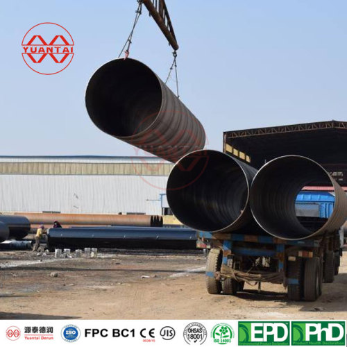 tianjin 40 api 5l 3lpp coated steel spiral welded pipe 700mm diameter steel tube Welded Spiral Steel Pipe