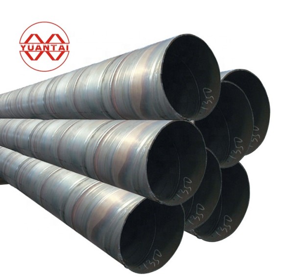 Round black steel pipe hollow steel spiral tubes erw spiral steel tube ssaw carbon welded pipe large diameter