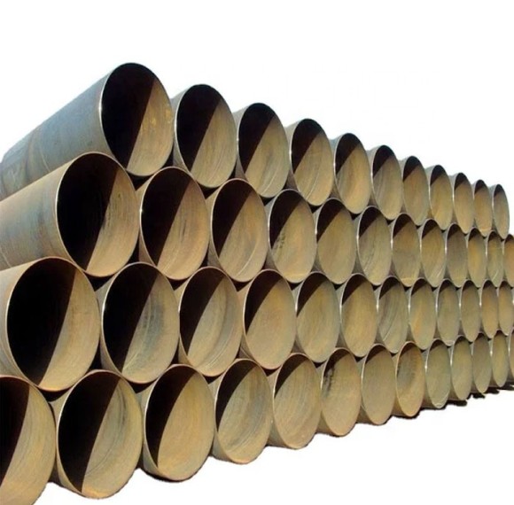 Round black steel pipe hollow steel spiral tubes erw spiral steel tube ssaw carbon welded pipe large diameter