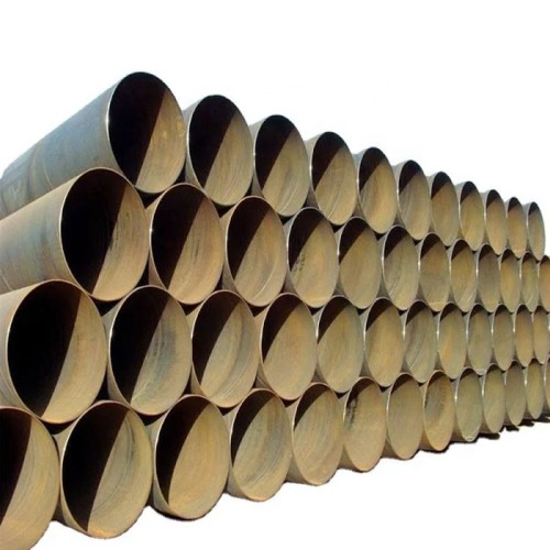 Round black steel pipe hollow steel spiral tubes erw spiral steel tube ssaw carbon welded pipe large diameter