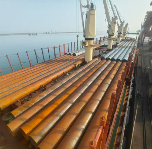 5700 Tons of Chinese Spiral Welded Pipes Set Sail To Support Infrastructure Development In Maputo, Mozambique