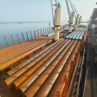 5700 Tons of Chinese Spiral Welded Pipes Set Sail To Support Infrastructure Development In Maputo, Mozambique