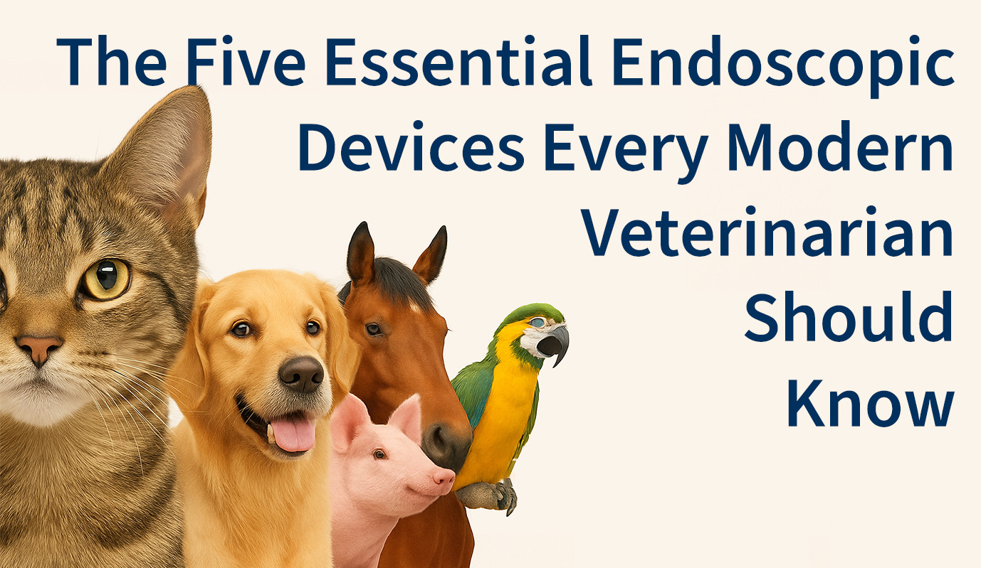 Los cinco dispositivos endoscópicos esenciales que todo veterinario moderno debe conocer