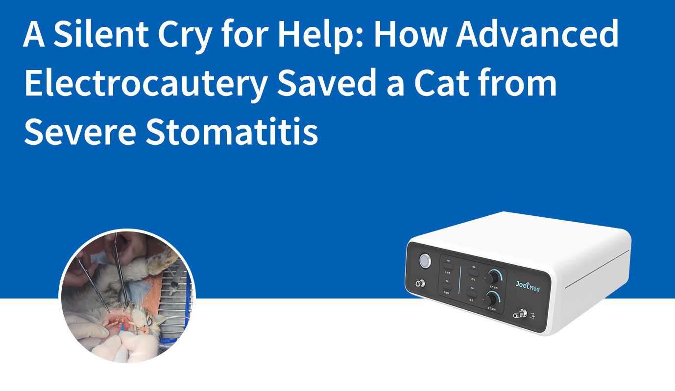 صرخة استغاثة صامتة: كيف أنقذت تقنية الكي الكهربائي المتقدمة قطة من التهاب الفم الحاد