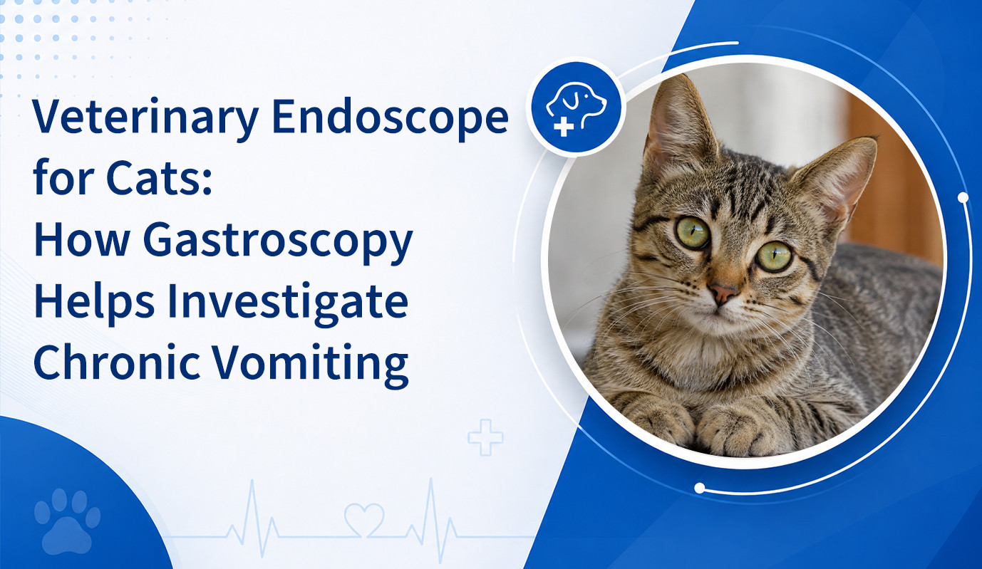 Veterinary Endoscope for Cats: How Gastroscopy Helps Investigate Chronic Vomiting