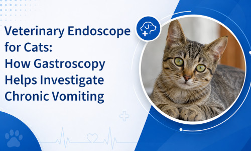 Endoscope vétérinaire pour chats : comment la gastroscopie aide à explorer les vomissements chroniques