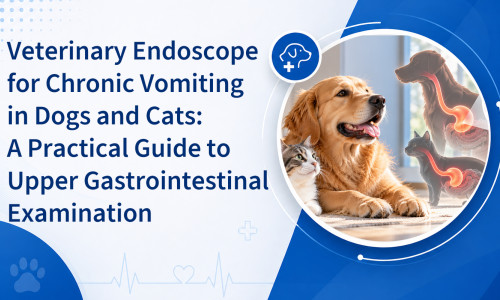 Endoscope vétérinaire pour les vomissements chroniques chez les chiens et les chats : Guide pratique de l’examen du tractus gastro-intestinal supérieur