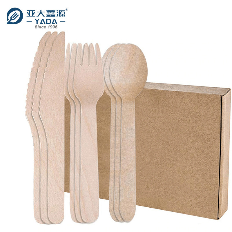 Wooden Cutlery Set Carton Packing