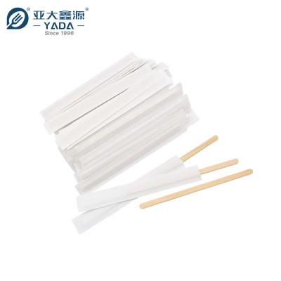 Disposable Wooden Coffee Stirrers Wholesale | YADA Eco Individually Wrapped Coffee Stir Sticks 178mm