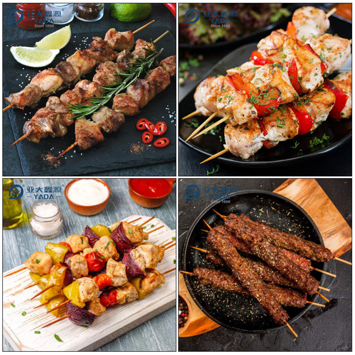 Brochetas de bambú, brochetas de bambú YADA