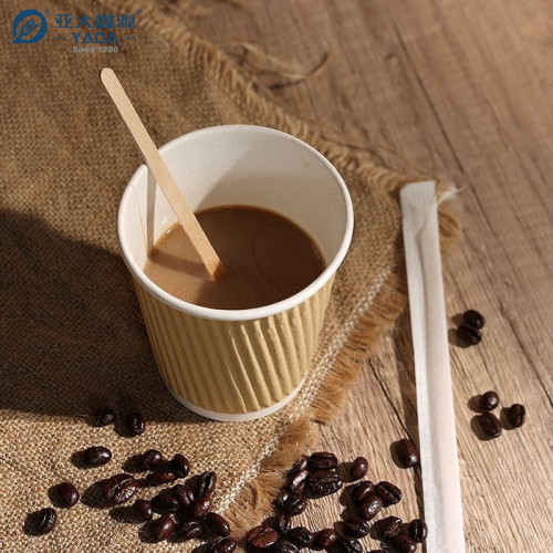 Eco-Friendly Disposable Wooden Coffee Stirrers Wholesale | YADA Compostable Coffee Stir Sticks 110mm