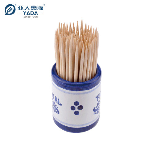 YADA 65mm/68mm Box Packed Wooden Toothpicks Wholesale Disposable Double Point Wood Toothpicks