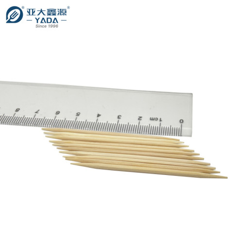 YADA 65mm Eco Double Point Wooden Toothpicks Wholesale Disposable Wood Food Toothpick for Furit