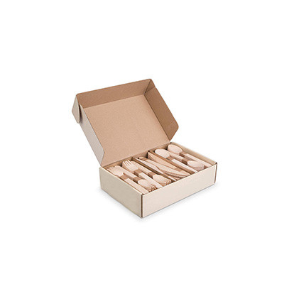 Aircraft Box for wooden and bamboo cutlery