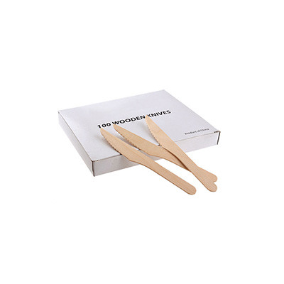 White box for wooden and bamboo cutlery