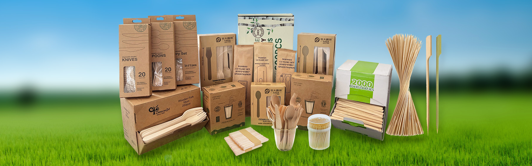 YADA Wooden and Bamboo Disposable Products