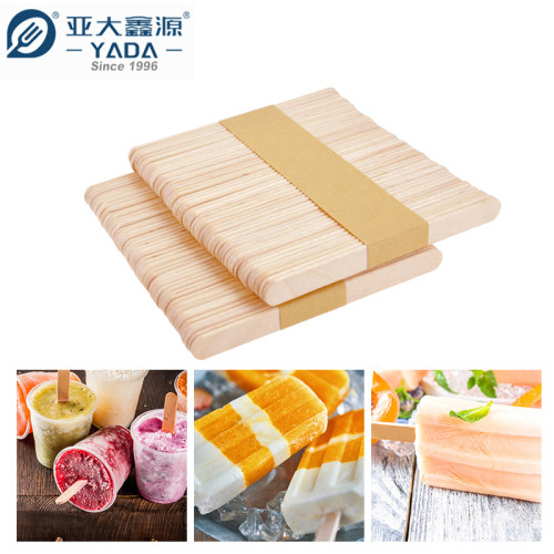 YADA 93*10*2mm Wooden Ice Cream Stick Wholesale Eco-friendly Wood Popsicle Sticks Ice Cream Machine