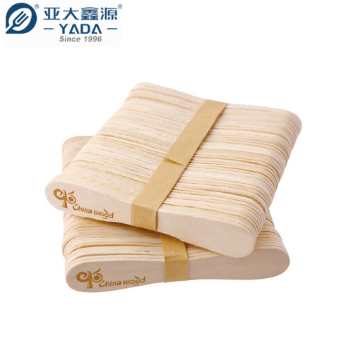 Cuchara para helado de madera YADA de 94 mm, venta al por mayor, cucharas de madera ecológicas para uso en máquinas de helado