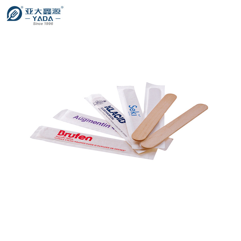 Yada Wooden Tongue Depressor Individual Paper Wrapped