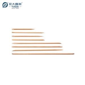 Palillos de madera desechables para manicura ecológicos de 3,8 x 70 mm de YADA, venta al por mayor, para salones de uñas