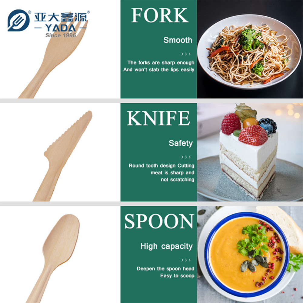 Disposable Wooden Cutlery Set