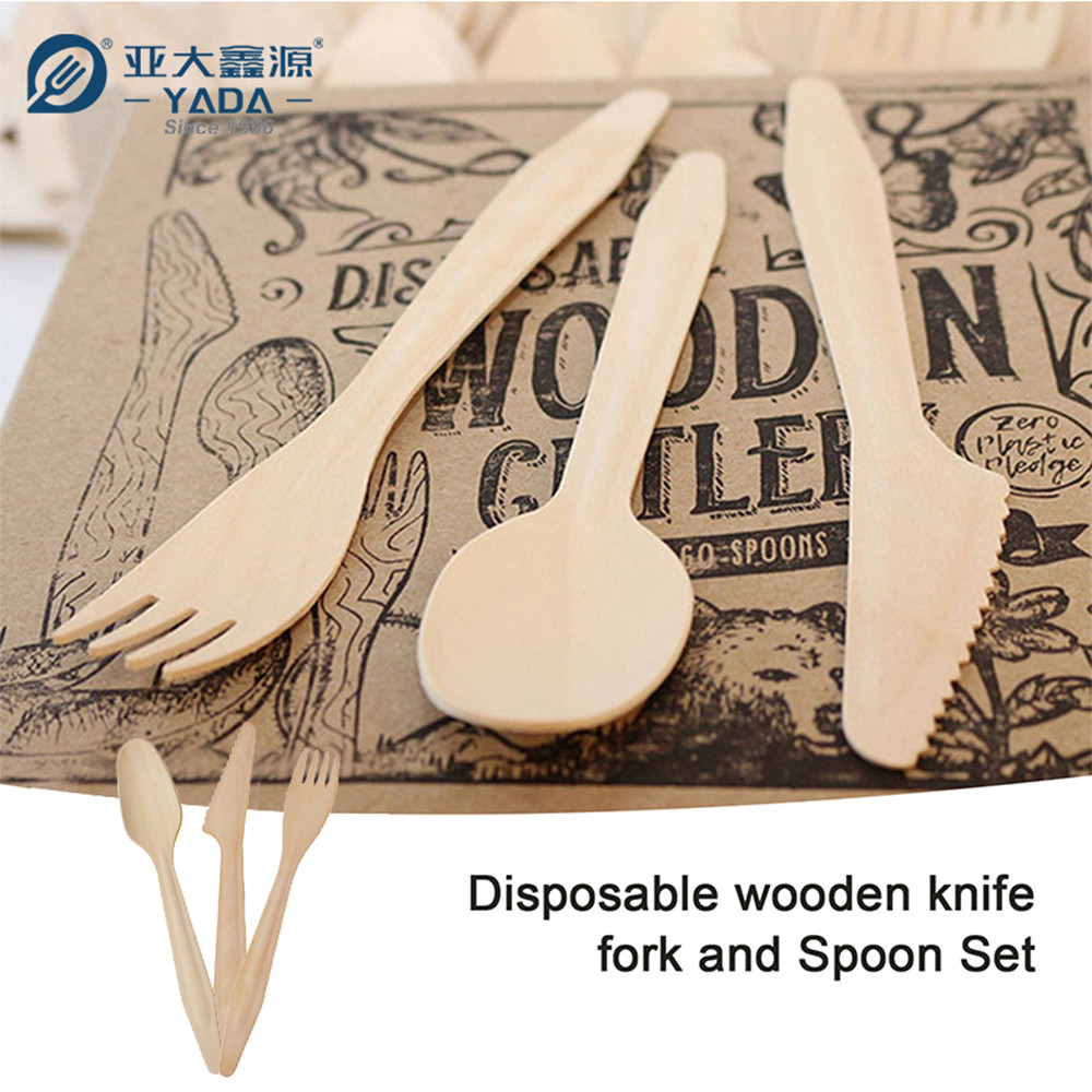 Disposable Wooden Cutlery Set