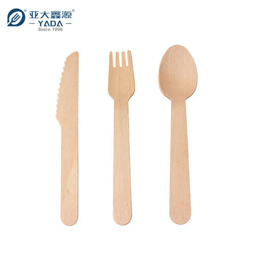 Cuchillos de madera YADA de 140 mm al por mayor Cuchillo de madera compostable desechable YD-S El mejor corte ecológico