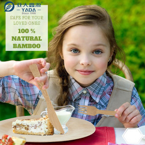 Disposable Bamboo Cutlery 4 In 1 Kit (Knife+Spoon+Fork+Napkin) Wholesale | YADA Catering Cutlery Set