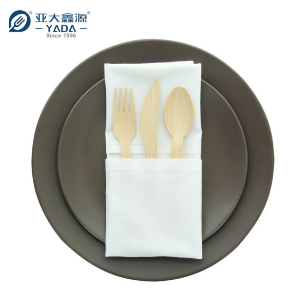 Juego de cubiertos de bambú desechables de 140 mm de YADA Juego de cubiertos de bambú compostables para catering al por mayor YD-BC